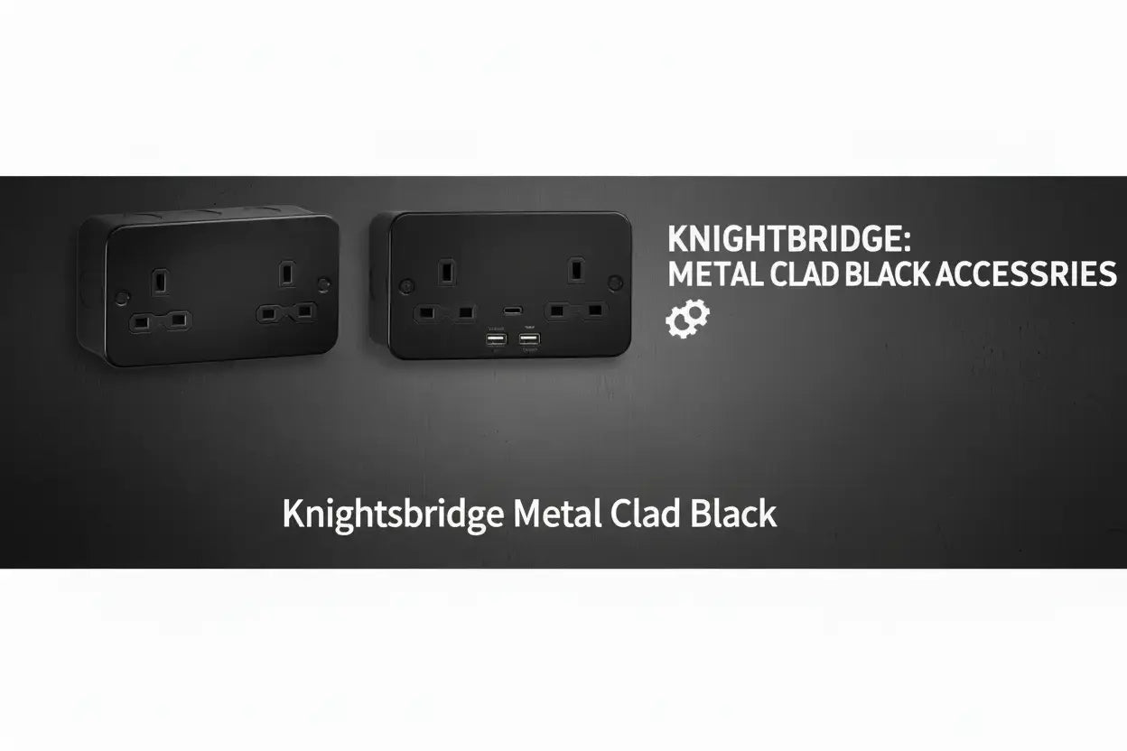 Knightsbridge-Metal-Clad-Black-Switches-Sockets ACAS Electrical
