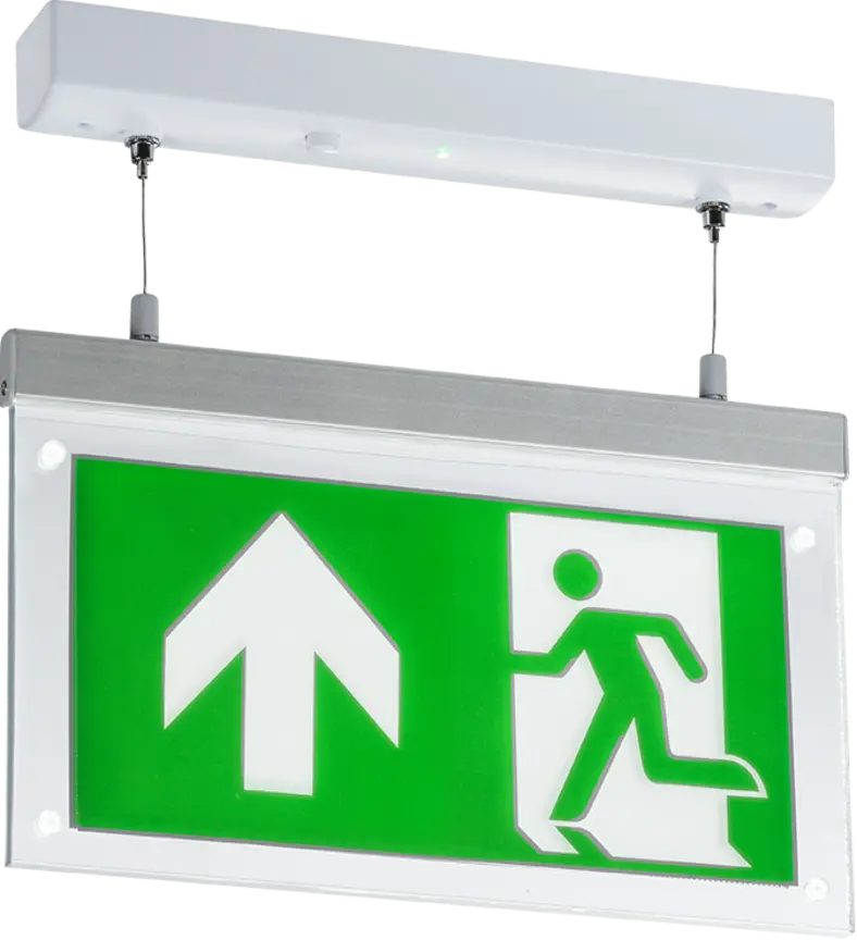 ML Knightsbridge 230V 2W LED Suspended Double-Sided Emergency Exit Sign- EMLSUSL ML Knightsbridge