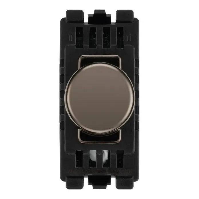 BG RBNDTR Black Nickel Single Trailing Edge Dimmer Module Grid Light Switch BG Nexus