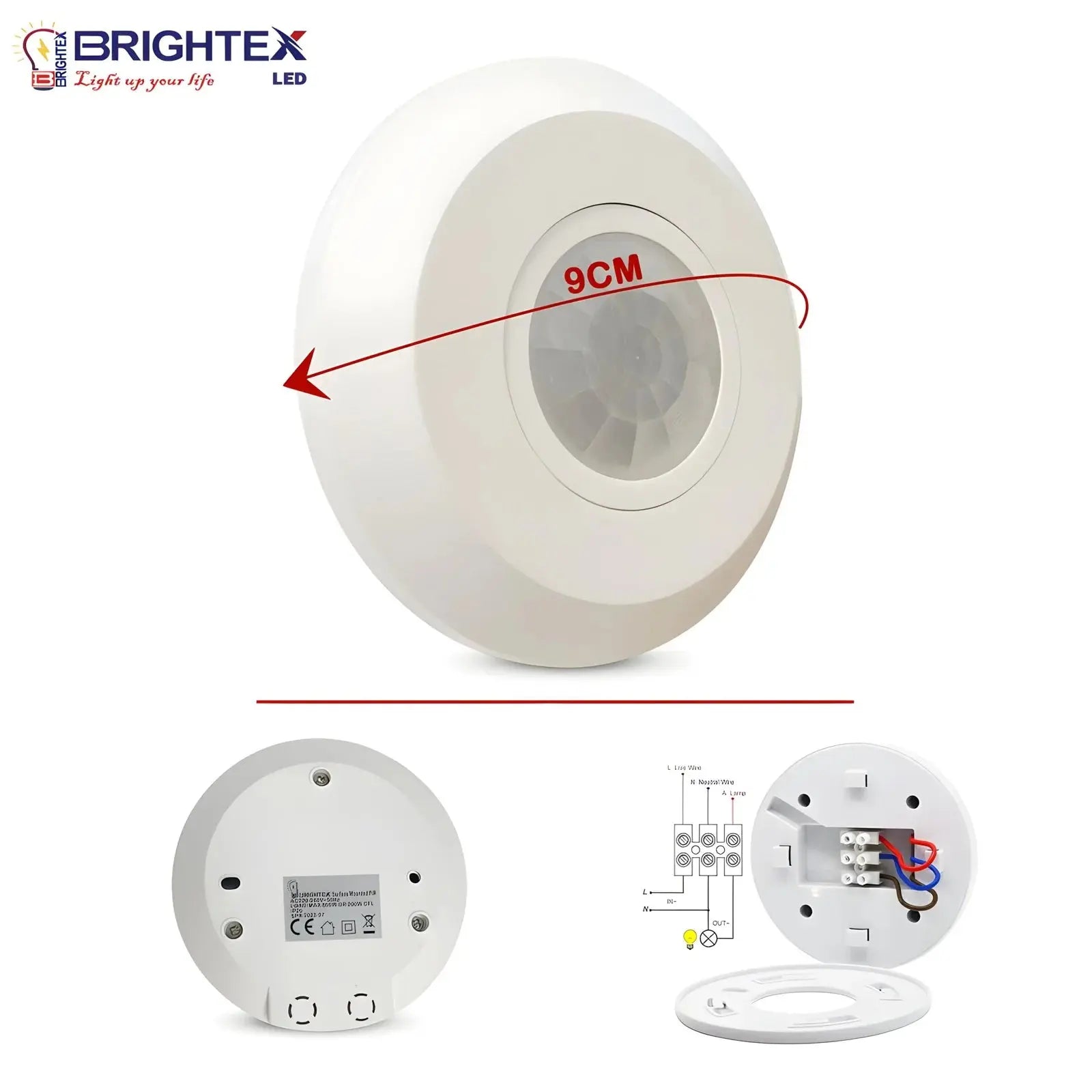 MSS Infrared Sensor with Surface motion in white body MSS