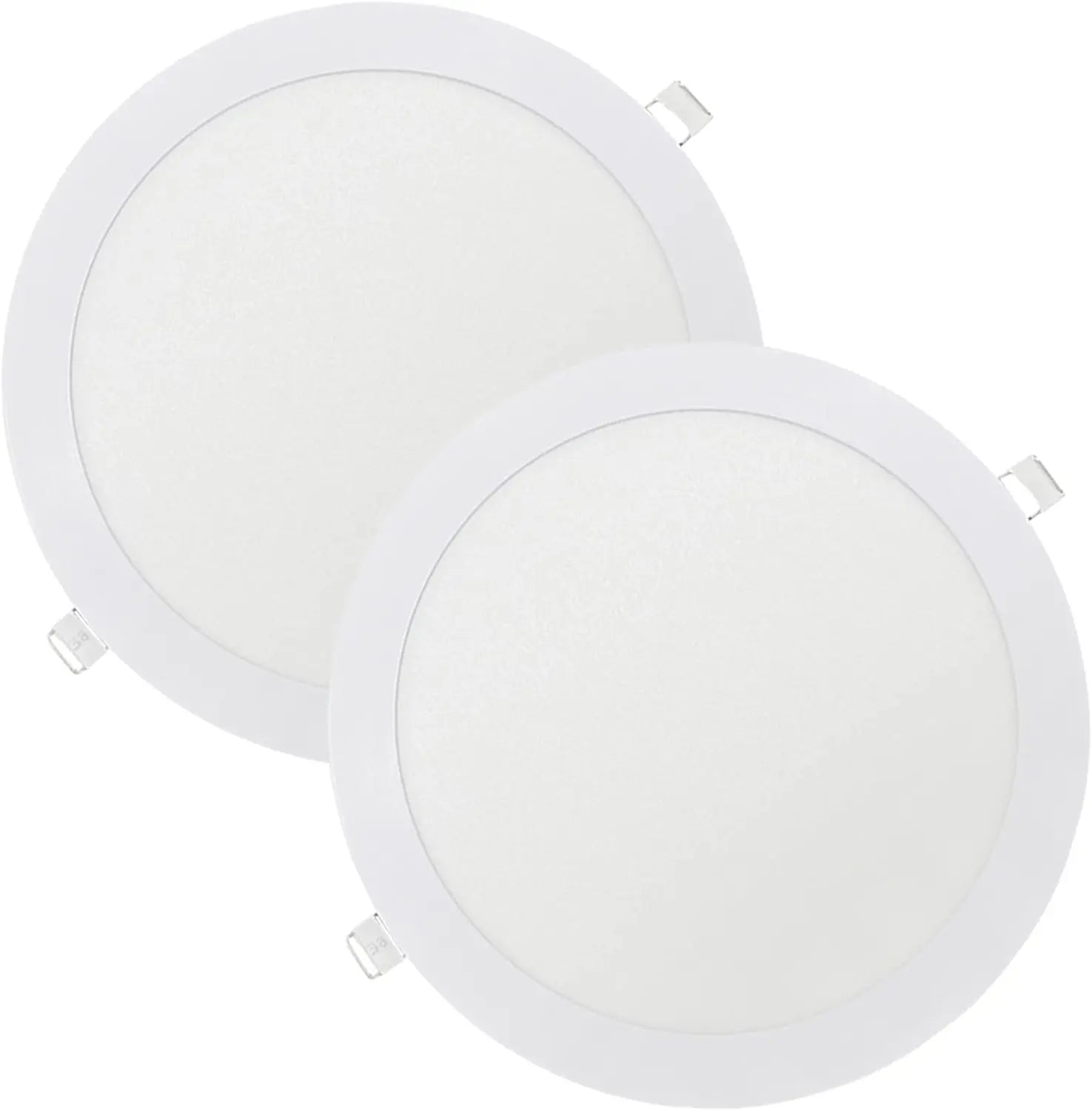 Brightex,Round 20W (Higher Than 18w) Recessed 1800 Lumen Fire Rated Down Lights Spotlights Ceiling Flat Ultra Slim Circle Lamp Downlight Cool White 7000k Brightex