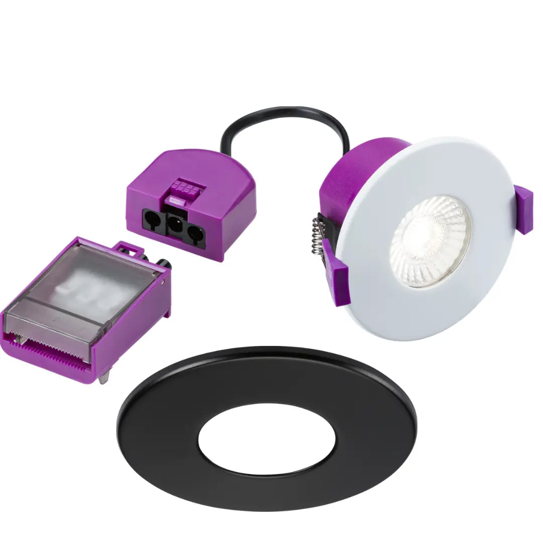 Knightsbridge Spektro LED Evo Fire Rated IP65 CCT Downlight Dimmable Recessed Spotlight SPEKEVF ML Knightsbridge