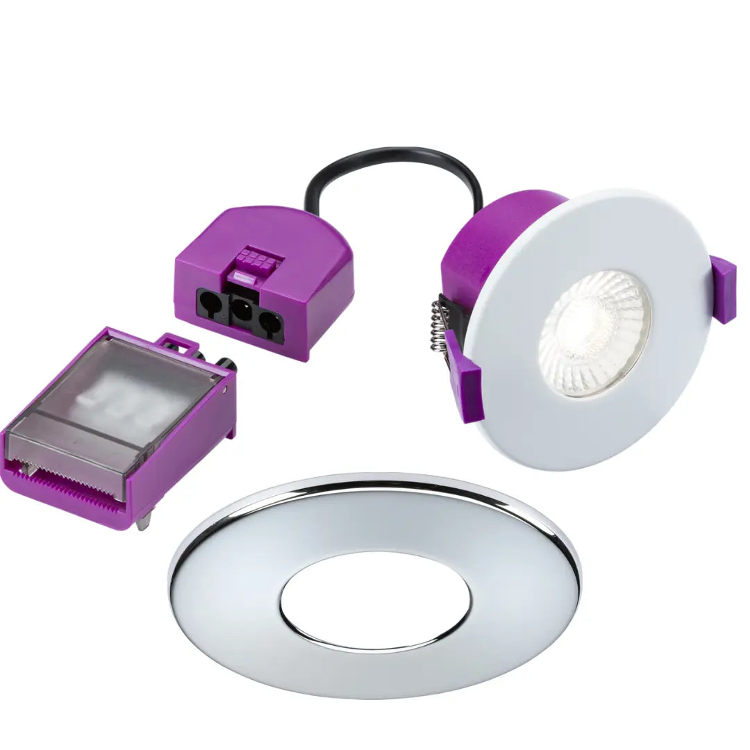 Knightsbridge Spektro LED Evo Fire Rated IP65 CCT Downlight Dimmable Recessed Spotlight SPEKEVF ML Knightsbridge
