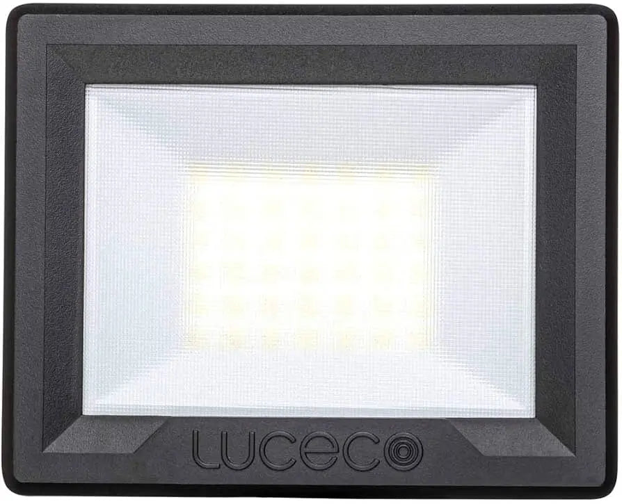 BG Luceco Flood Light 20W Slimline LED 4000K Daylight White Energy-Efficient Outdoor IP65 BG Luceco