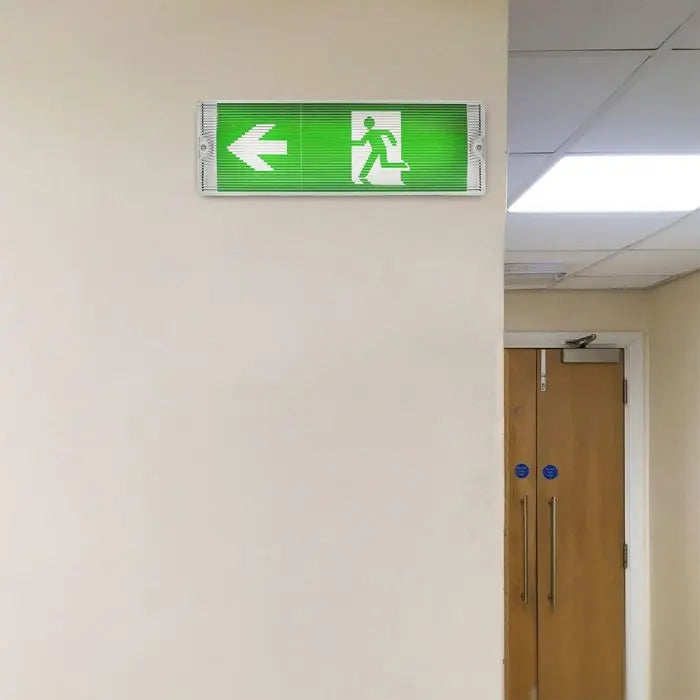 V-TAC 3W LED Emergency Bulkhead Light 6400K IP65 with Legend Kit V-TAC