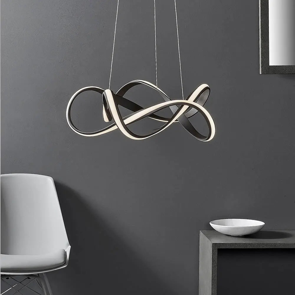 Synergy Pendant Ceiling Light Black - 90322 Endon