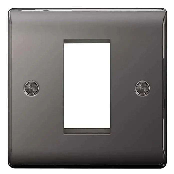 BG Nexus Euro Module Faceplates Brushed Steel, Polished Chrome, Black Nickel & Polished Brass BG Nexus
