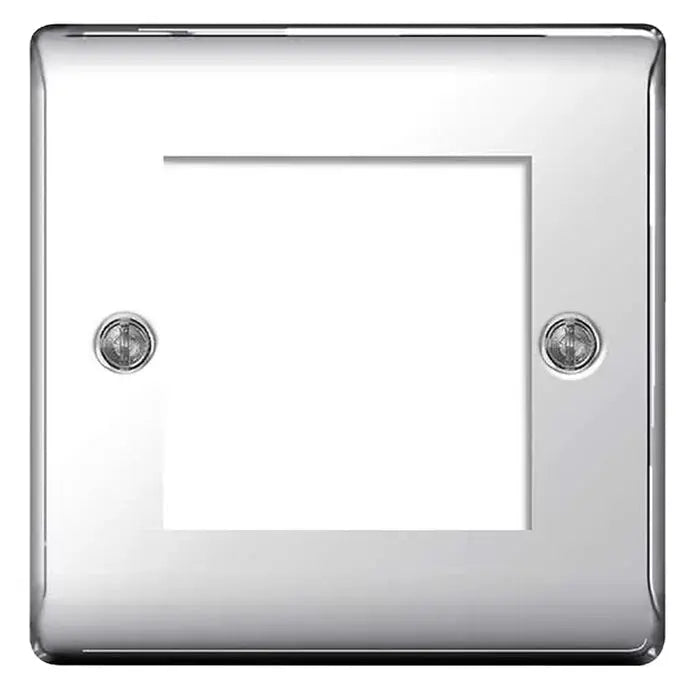 BG Nexus Euro Module Faceplates Brushed Steel, Polished Chrome, Black Nickel & Polished Brass BG Nexus