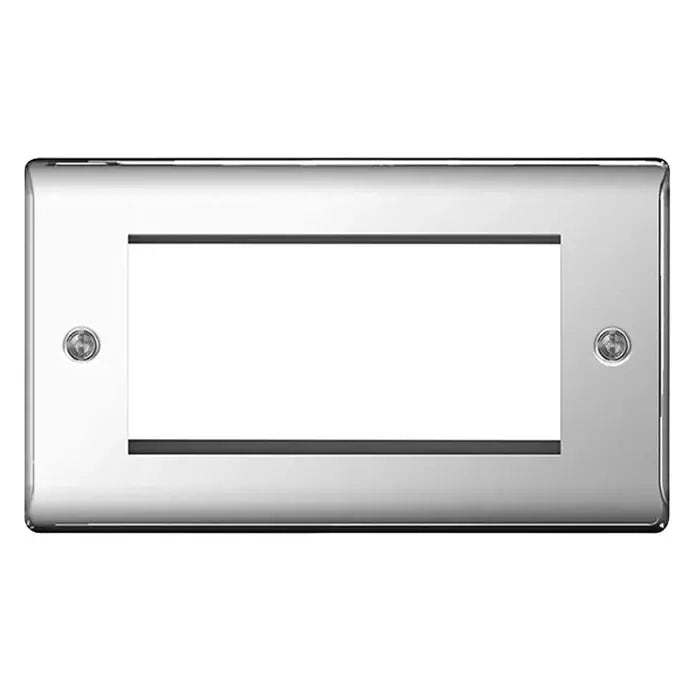 BG Nexus Euro Module Faceplates Brushed Steel, Polished Chrome, Black Nickel & Polished Brass BG Nexus