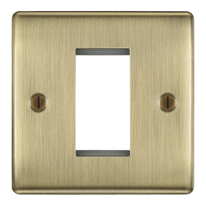 BG Nexus Euro Module Faceplates Brushed Steel, Polished Chrome, Black Nickel & Polished Brass BG Nexus