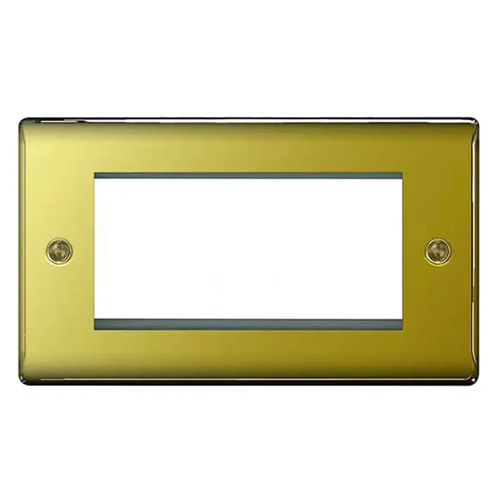 BG Nexus Euro Module Faceplates Brushed Steel, Polished Chrome, Black Nickel & Polished Brass BG Nexus