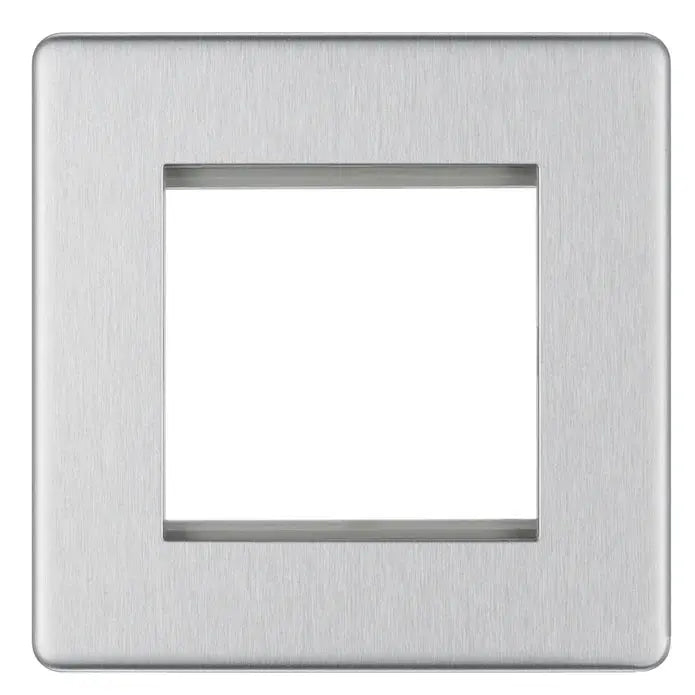 BG Nexus Euro Module Faceplates Brushed Steel, Polished Chrome, Black Nickel & Polished Brass BG Nexus