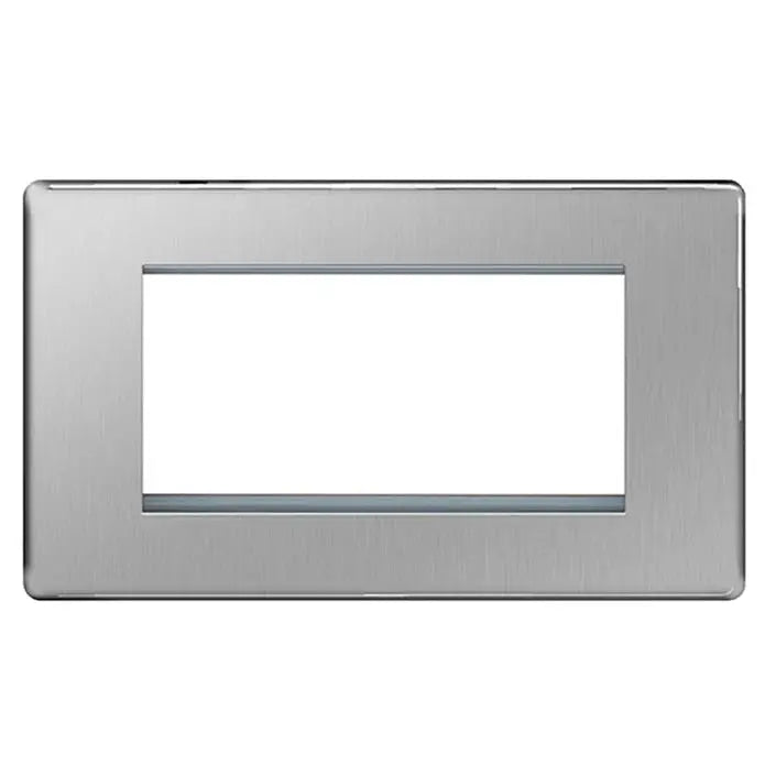 BG Nexus Euro Module Faceplates Brushed Steel, Polished Chrome, Black Nickel & Polished Brass BG Nexus