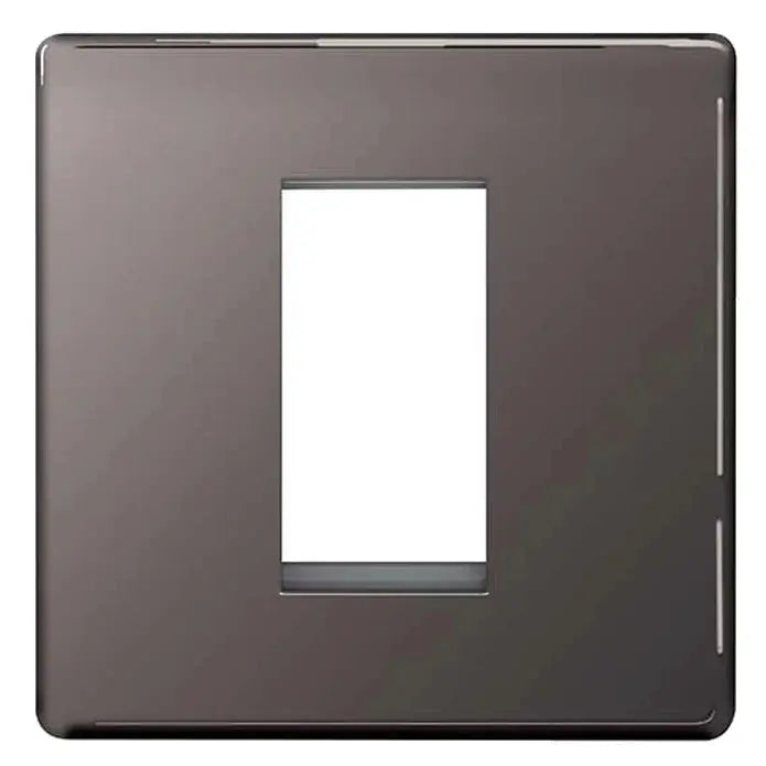 BG Nexus Euro Module Faceplates Brushed Steel, Polished Chrome, Black Nickel & Polished Brass BG Nexus