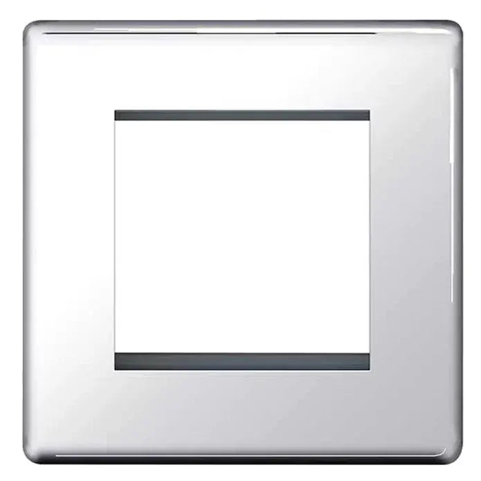 BG Nexus Euro Module Faceplates Brushed Steel, Polished Chrome, Black Nickel & Polished Brass BG Nexus