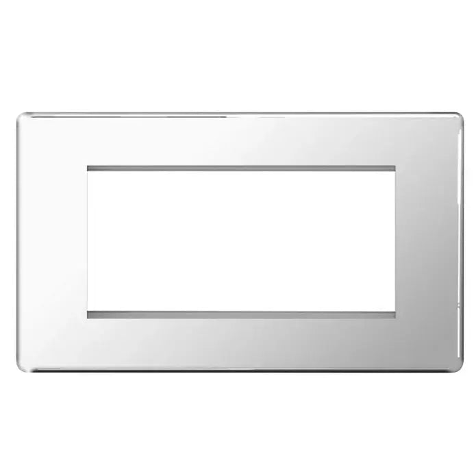 BG Nexus Euro Module Faceplates Brushed Steel, Polished Chrome, Black Nickel & Polished Brass BG Nexus