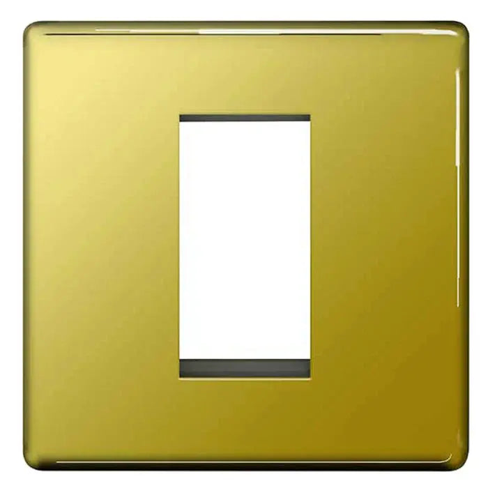 BG Nexus Euro Module Faceplates Brushed Steel, Polished Chrome, Black Nickel & Polished Brass BG Nexus