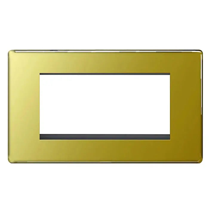 BG Nexus Euro Module Faceplates Brushed Steel, Polished Chrome, Black Nickel & Polished Brass BG Nexus