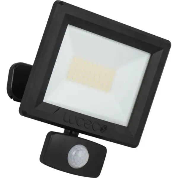 BG Luceco Floodlight 10W LED PIR Eco Slimline 800 Lumens Cool White 4000K IP65 BG Luceco