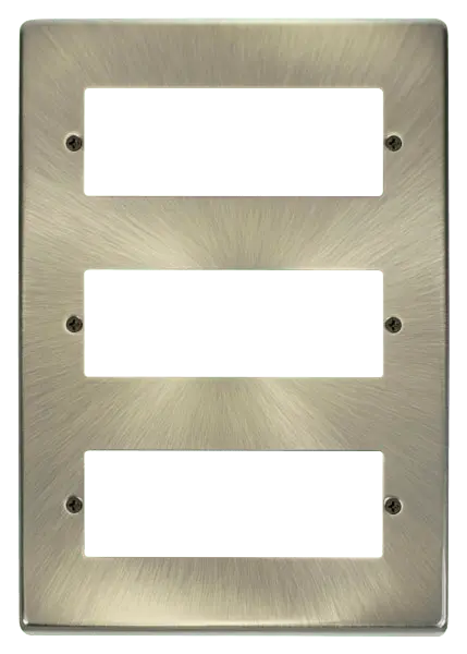 Click Deco Antique Brass 18 Minigrid Module Plate - Ant. Brass – VPAB518