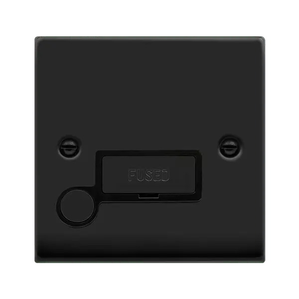 Click Deco Matt Black INGOT 13A SPUR+F O with Black Insert – VPMB550BK