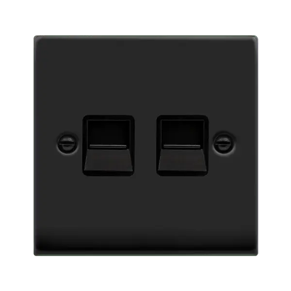 Click Deco Matt Black VP MATT BLACK TWIN TEL.BK with Black Insert – VPMB121BK