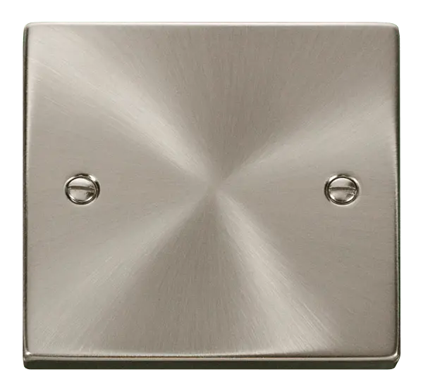Click Scolmore Click Deco Satin Chrome 1 Gang Blank Plate – VPSC060
