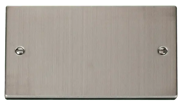 Click Deco Stainless Steel 2 Gang Blank Plate – VPSS061