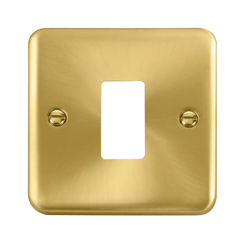 Click GridPro 1 Gang GridPro Frontplate - Satin Brass – DPSB20401