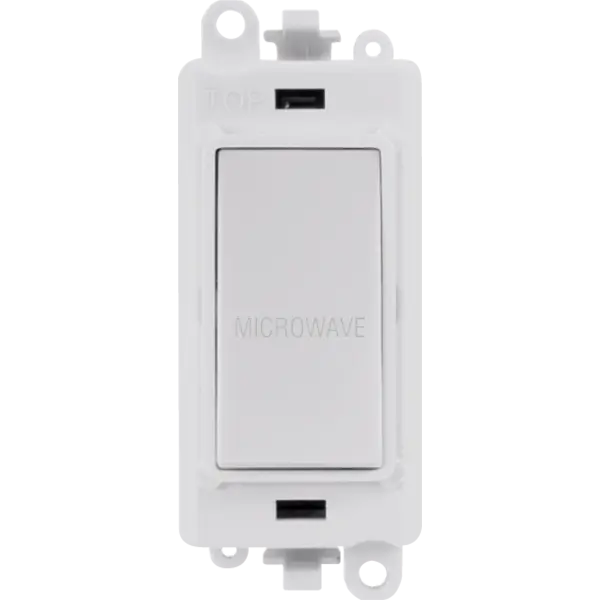Click GridPro 20AX Double Pole Switch Module - Polar White - Microwave – GM2018PW-MW
