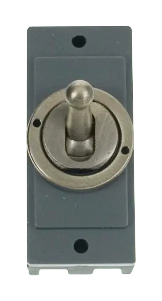 Click MiniGrid 10AX Intermediate Toggle Switch Module - Antique Brass – MD9125AB