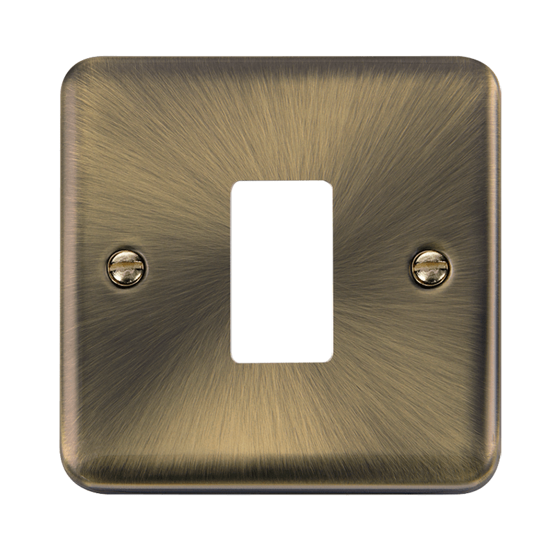 Click GridPro 1 Gang GridPro Frontplate - Antique Brass – DPAB20401