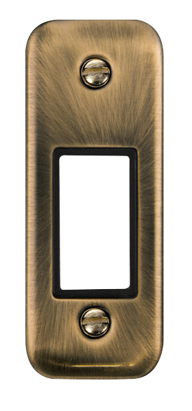 Click MiniGrid 1 Gang MiniGrid Unfurnished Architrave Plate - 1 Aperture – DPAB471BK