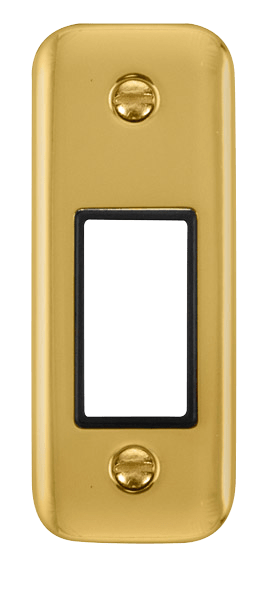 Click MiniGrid 1 Gang MiniGrid Unfurnished Architrave Plate - 1 Aperture – DPBR471BK
