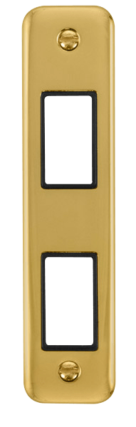 Click MiniGrid 2 Gang MiniGrid Unfurnished Architrave Plate - 2 Apertures – DPBR472BK