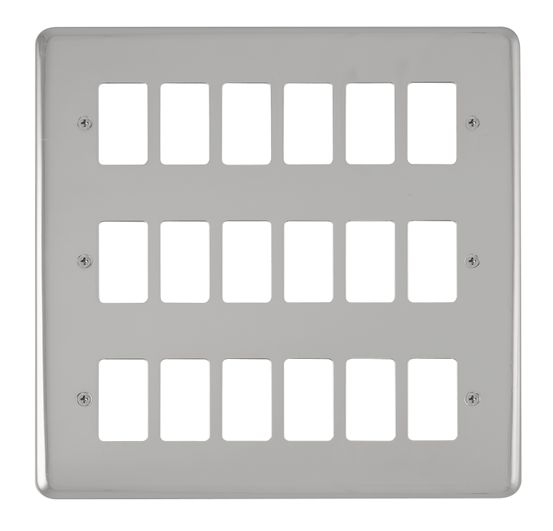 Click GridPro 18 Gang GridPro Frontplate - Polished Chrome – DPCH20518