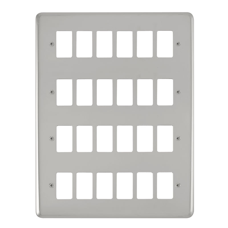 Click GridPro 24 Gang GridPro Frontplate - Polished Chrome – DPCH20524