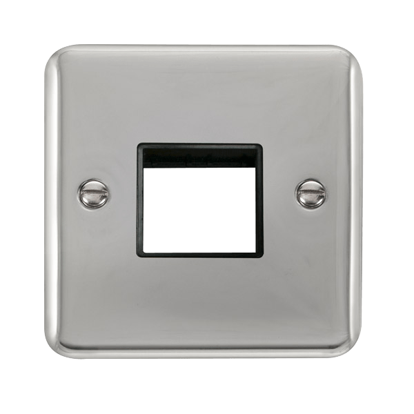 Click MiniGrid 1 Gang MiniGrid Unfurnished Plate - 2 Apertures – DPCH402BK