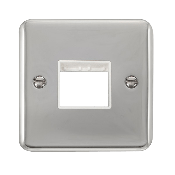 Click MiniGrid 1 Gang MiniGrid Unfurnished Plate - 2 Apertures – DPCH402WH