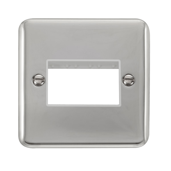 Click MiniGrid 1 Gang MiniGrid Unfurnished Plate - 3 Apertures – DPCH403WH