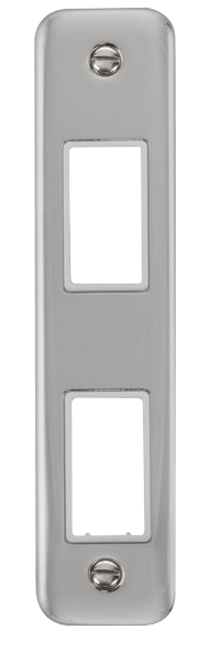 Click MiniGrid 2 Gang MiniGrid Unfurnished Architrave Plate - 2 Apertures – DPCH472WH