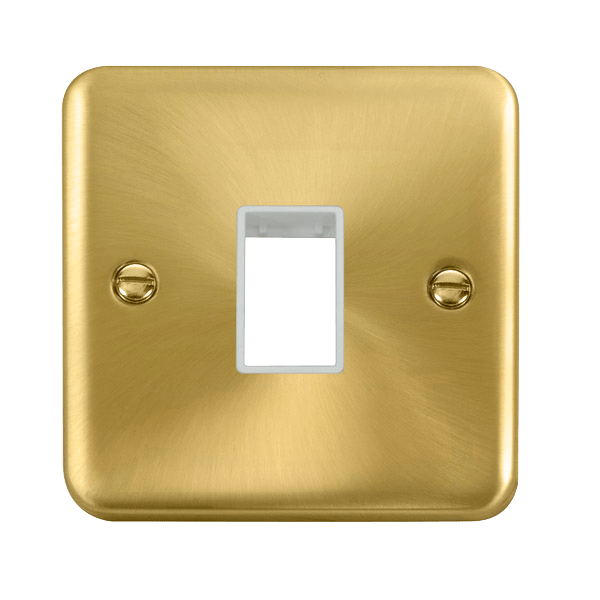 Click MiniGrid 1 Gang MiniGrid Unfurnished Plate - 1 Aperture – DPSB401WH