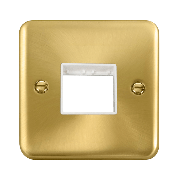 Click MiniGrid 1 Gang MiniGrid Unfurnished Plate - 2 Apertures – DPSB402WH