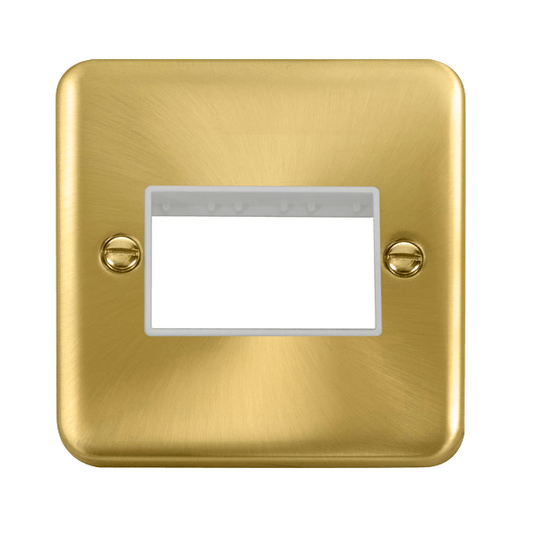 Click MiniGrid 1 Gang MiniGrid Unfurnished Plate - 3 Apertures – DPSB403WH