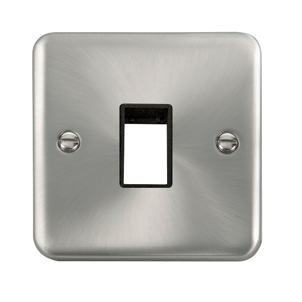 Click MiniGrid 1 Gang MiniGrid Unfurnished Plate - 1 Aperture – DPSC401BK