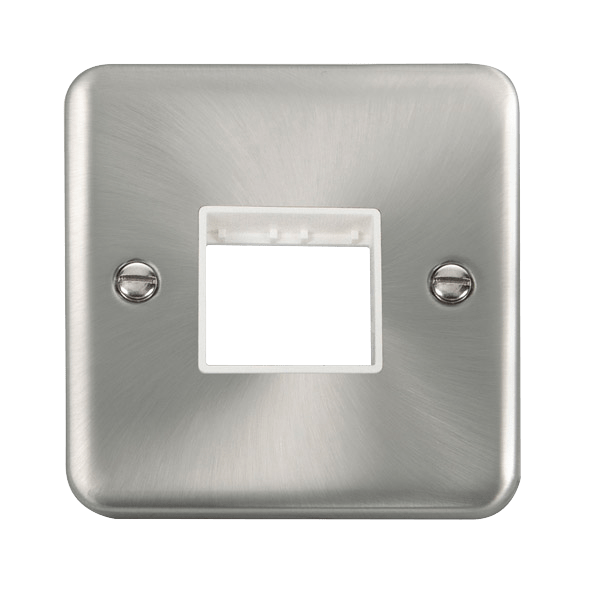 Click MiniGrid 1 Gang MiniGrid Unfurnished Plate - 2 Apertures – DPSC402WH