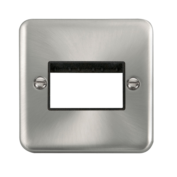 Click MiniGrid 1 Gang MiniGrid Unfurnished Plate - 3 Apertures – DPSC403BK