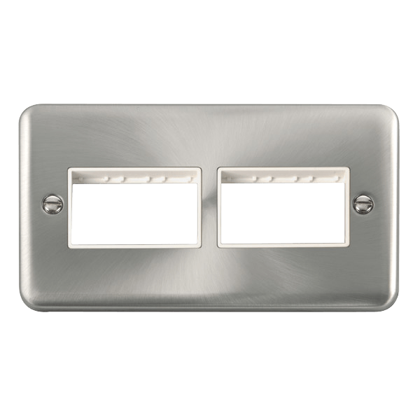 Click MiniGrid 2 Gang MiniGrid Unfurnished Plate - 2 x 3 Apertures – DPSC406WH