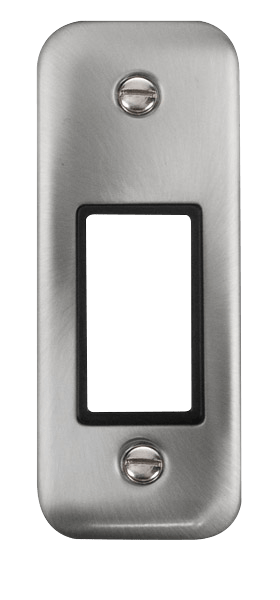 Click MiniGrid 1 Gang MiniGrid Unfurnished Architrave Plate - 1 Aperture – DPSC471BK