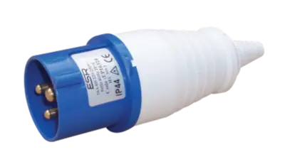 ESR Eco Industrial Trailing Plug IP44 16 Amp 3 Pin EP16324 Blue 2P + E ESR